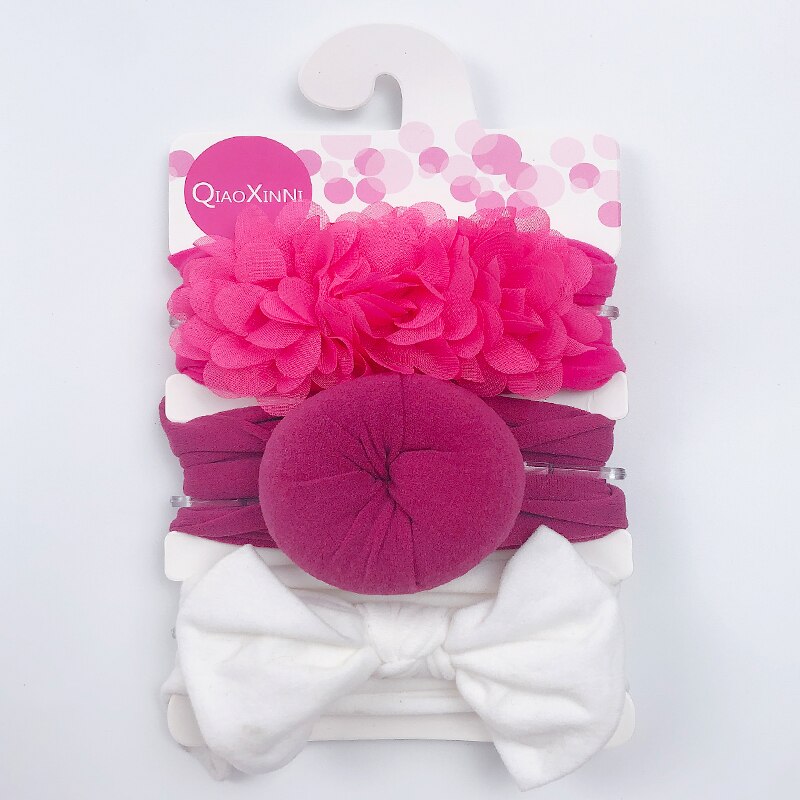 Elastic Baby Headband Set (3 Pcs)